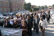 تشییع پیکر دکتر ماسوری در مجتمع بیمارستانی امام خمینی (ره)